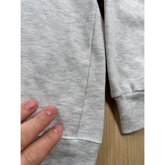 New Moves Sports International Sweatshirt Womens XL Heather Gray Knit Cotton - Picture 3 of 5